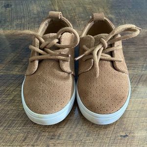 Janie & Jack Suede Perforated Sneakers